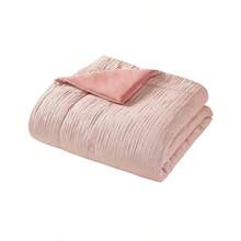 5-Piece Blush Cross Stitch Comforter Set, Full/Queen - 多色 - 查看 4