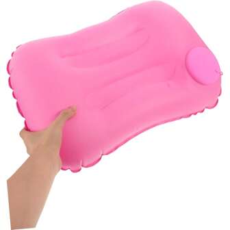 Portable Fabric Air Pillow Lightweight Bed Pillow Inflating Folding Inflatable Pillow Travel Pillow For Camping Desk Rest Backpacking Hiking Camping Travel Essentials