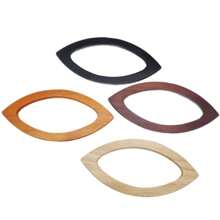 1 Peça Alça em D de Carvalho para Bolsa de Crochê - Madeira Maciça para Costura, Perfeita para Bolsas de Praia e Artesanato de Carteira, Fabricação de Carteiras DIY