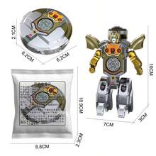 1pc 2025 New Creative Stress Relief Finger Transformable Mechanical Robot, Toy For Children - Birthday Gift, Easter Gift, Valentine's Day Gift, Gift, Toy, New Product Best Seller, New Product Hot Selling, New Product Launch, Toy Novelty, Children Toy, Spinning Gyro, Transformable Gyro, Transformable Robot - Multicolor - View 13