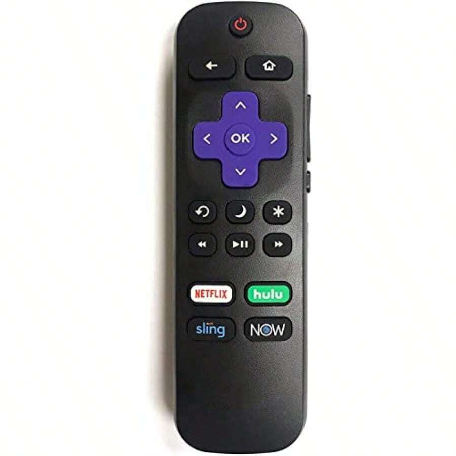 Hisense Roku TV Remote W Volume Control TV Power Button For All Hisense Roku Builtin TV T FOR Other Brand Roku TV T FOR Roku Player Box T FOR Roku Stick65hj - ['黑色的'] - 查看 1
