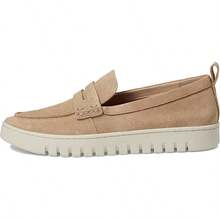 Vionic Uptown I6609L1200 Loafer Women 7 Beige Suede Moc Toe Casual Shoes RHS4028