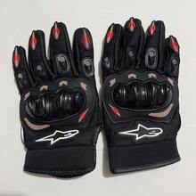 Moto Alpines SMX-1 AIR V2 Motocross Motorcycle Racing Touch Screen Leather Carbon Fiber Motorcycle Gloves (Some Styles Random) - Red - View 9