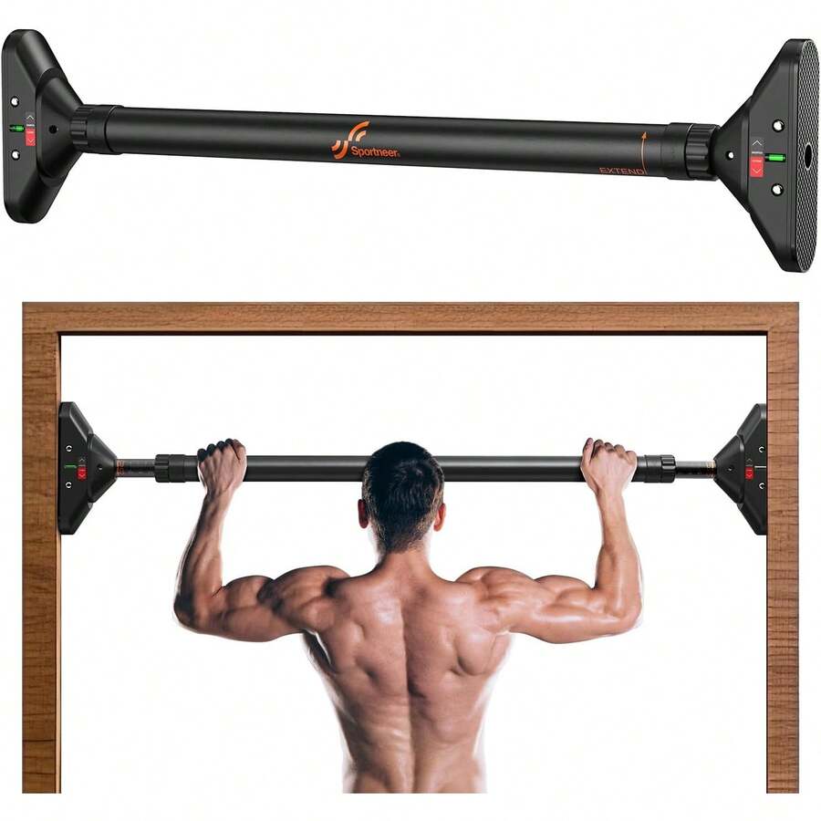 Sportneer Pull Up Bar: Strength Training Chin Up Bar Without Screws - Adjustable 29.5''-37'' Width Locking Mechanism Pull-Up Bar For Doorway - Max Load 440lbs For Home Gym Upper Body Workout, Non-Slip - 引體向上桿 - 查看 1