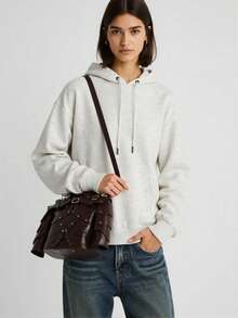 维京盔甲单肩包 - 中世纪 Y2K 美学斜挎包，独特的盾形男士手提包，哥特朋克配饰，万圣节角色扮演/狂欢节/街头时尚 - 彩色 - 查看 10