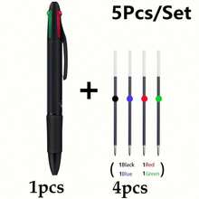 7 支/5 支创意 Chick Peep 速干迷你圆珠笔 0.5 毫米办公文具趣味礼品用品，黑色笔套装，开学季 - 中性筆 - 查看 9