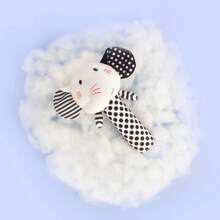 1 Pack Black & White Baby Rattles, Newborn Handcart Toys Soft Elephant & Fox Loop Toys, Hanging Type Infant Toys With High Contrast Black & White Animal Tambourine Music Toys Early Learning Toys For Boys And Girl Aged 0 3 6 12 Months, Gift