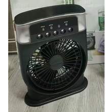 USB Rechargeable Mini Cooling Fan With 5-Hole Mist Spray, Desktop Fan, Portable Humidifying Cooling Fan For Home, Office, Travel, 1500mAh - Multicolor - View 11