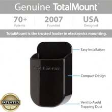 TotalMount Remote Holder For Roku And Fire TV Remotes1f2d - 高級黑色 - 查看 6