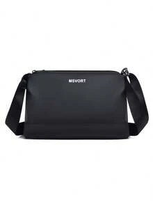 Men's Casual Crossbody Bag, Multi-Color Options, Multi-Zipper Design Side Bag - Multicolor - View 11