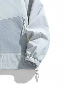 Nuevo atuendo de verano con capucha y cordón ajustable para hombres, apropiado para deportes casuales al aire libre, de unicolor versátil, conjunto casual de vacaciones para hombres