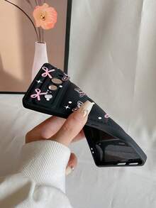 1 件哑光黑蝴蝶圆点 TPU 手机壳，适用于 Pixel 8 Pro 手机