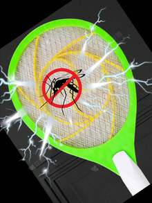 Rechargeable Electric Fly Swatter Racket For Home And Outdoor, 3000 Volts, Large Size (Colors Sent Randomly) - 查看 2