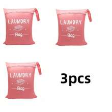 Bolsa de lavandería de viaje extra grande y resistente al agua - Poliéster duradero, compartimento seco/húmedo, asa ajustable, cierre con cremallera, lavable, 40 x 50 cm - Perfecta para gimnasio, yoga, natación y talla grande