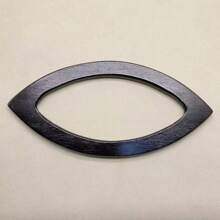 1 Peça Alça em D de Carvalho para Bolsa de Crochê - Madeira Maciça para Costura, Perfeita para Bolsas de Praia e Artesanato de Carteira, Fabricação de Carteiras DIY