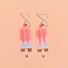 1/2/3 Pairs Cute Ice Cream Dangle Earrings, Simulated Ice Lolly Pendant Earrings, Creative Gift