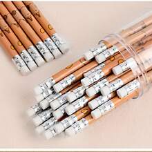 Drewniane ołówki 10/8/6/4/2/1 szt. z motywem kapibar są niezbędne dla ilustratorów zarządzających księgowością. Idealnie nadają się do pracy w biurze, do artystycznych przedsięwzięć i zadań księgowych, a także jako prezent na co dzień, artykuły szkolne i na powrót do szkoły. - Capibara - Zobacz 7