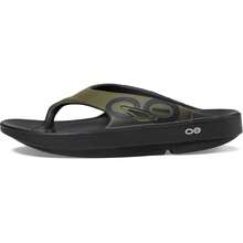OOFOS OOriginal Sport Sandals Men's 6 Green Toe Post Comfort Flip Flop KHD1140