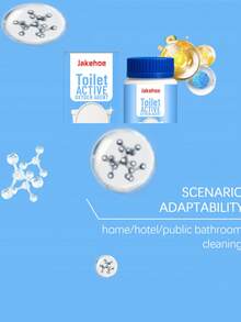 Active Toilet Cleaning Powder, Household Bathroom Toilet Cleaner, Eliminate Odor And Stain, Clean And Descale - Multicolor - View 3