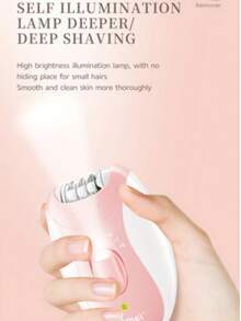 Kemei KM-189B 女士脱毛器，防水脱毛器，女士腋下脱毛器，USB充电式无线脱毛器，适用于腋下、腿部、比基尼部位脱毛，USB接口