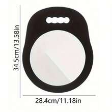 1 chiếc Gương tạo kiểu tóc cầm tay bằng vỏ xốp + tay cầm bằng thủy tinh - Gương thủy tinh nhẹ và di động đạt chuẩn salon với tay cầm có kết cấu, thích hợp để tạo kiểu tóc sau đầu mà không cần pin, hoàn hảo để thợ làm tóc, chuyên gia thẩm mỹ, gia đình và chuyên gia sử dụng như một phụ kiện tóc - Nhiều màu - Xem 9