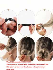 1pc Magic Donut Style Hair Styling Tool - Curling Hair Roller, French Twist Tool, Scrunchie Ponytail Holder, For DIY Hairstyles ,Hair Styling Tools Hair Accessories