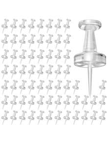 20/50/100pcs Assorted Making Thumb Tacks Multicolor Plastic Tacks Push Pins Cork Board Office School Stationery Supplies School Supplies, Back To School