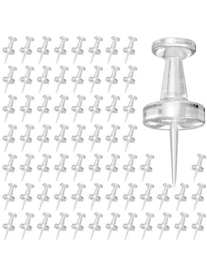 20/50/100 piezas Alfileres de plástico multicolor surtidos para hacer chinchetas, alfileres para tablero de corcho, útiles de oficina y escuela, vuelta al cole