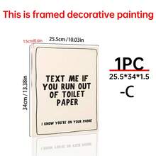 1 件浴室墙壁装饰、复古幽默海报、帆布墙壁海报、有趣的浴室艺术、印刷海报、美学印刷、多巴胺装饰、海报艺术、卧室客厅走廊装饰、粉色墙壁艺术、引言墙壁艺术装饰壁画、家居装饰、 - 彩色 - 查看 31