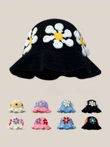 1pc  Street Hip-Hop Red Fisherman Beanie Knit Hat With CAKE Letter, Female Warm Headband Hat Handmade Crochet Wave Edge Ruffle Hat,Autumn/Winter Cute,Men's Vintage Street Style Knitted Hat Fashion Cool Bucket Hat Autumn And Winter Fashion Hat