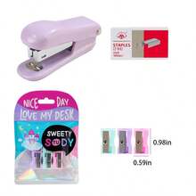 دبابيس الطالب المدمجة والجذابة بكل سهولة، مستلزمات مكتبية محمولة بها دبابيس وست أقلام حادة للمدارس ولبداية العام الدراسي الجديد - متعدد الألوان - مشاهدة 12