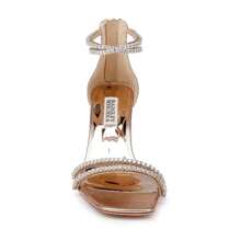 Badgley Mischka Badgley Mischka Lillie MP7213 Heel Womens 7 Champagne Crystal Dual-Strap KHD1173