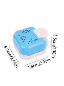 1 件三合一纸板切割脚美容多角度切纸机照片修剪和切角多色圆角倒角器手动压花返校季好物，学校用品，返校 - 彩色 - 查看 6