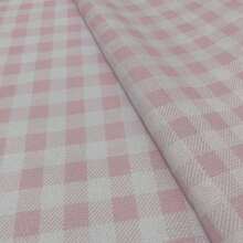 Gorgurinho Fabric 1.50m Wide For Cushions And Towels - Baby Pink Plaid - View 2