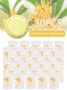 30 Pieces Of Long-Lasting Fragrant Air Freshener With Additional Outer Shell - Single-Colour Aromatic Air Freshener Discs For Homes, Cars, Bathrooms, Bedrooms, Closets And Toilets.