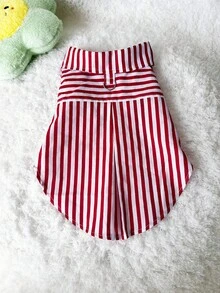 经典条纹宠物 Polo 衫，春夏猫狗服装，适合小型犬、拉布拉多、雪纳瑞、约克夏犬、幼犬 T 恤 - 彩色 - 查看 2