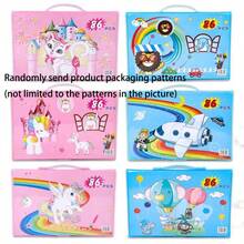 208件套学生绘画工具组合套装，水彩笔和马克笔，可水洗（图案和颜色随机，不限于所示款式），初学者绘画套装，圣诞礼物，返校礼物，毕业礼物，校园用品，家庭聚会小礼物