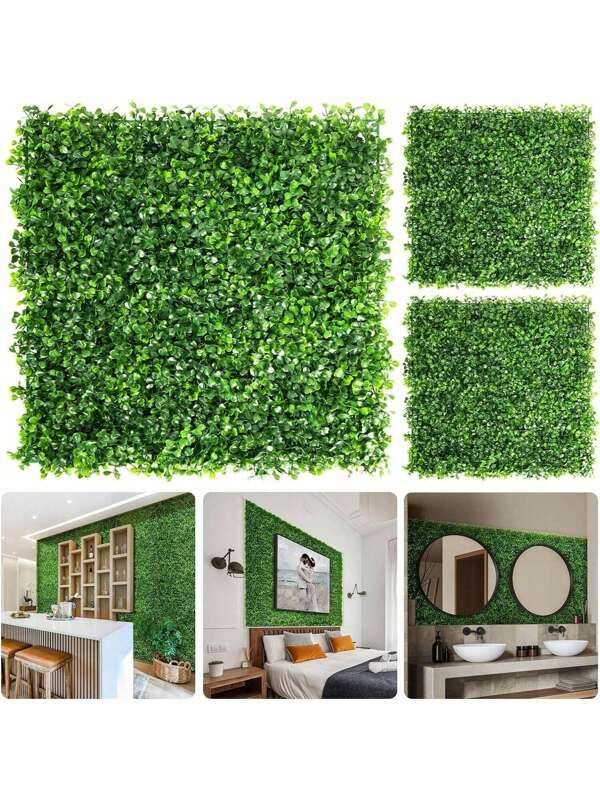 1/10pcs Artificial Grass Mat Square, Fake Turf Patch For Decor, Placemat, Table Runner, Football, Golf, Fall Decor, Wedding