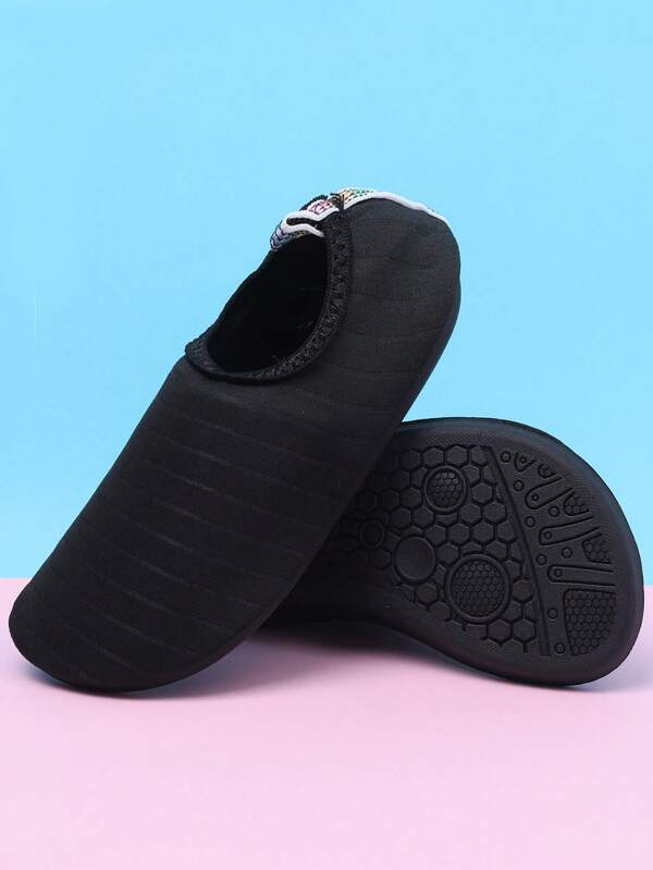 1 par de calçados aquáticos infantis de verão, calçados para ioga ao ar livre, calçados de praia respiráveis e antiderrapantes, calçados de treinamento