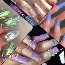 Mtssii 8pcs/Set 8ml Non-Stick Hand Extension Gel Nail Polish Kit, Suitable For 3D Nail Art, Solid Milky White Jelly-Like Hard Gel, Aurora Non-Stick Hand Extension Gel, Suitable For Fake Nails Carving, Floral Nail Art, Acrylic Gel Nail Polish, Rhinestone Gel, Easy-To-Use Nail Art Set For Home And Salon - 彩色 - 查看 10