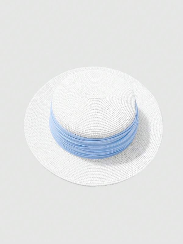 1 pieza Sombrero de sol para mujer, gorra de decoración con protección solar para exteriores