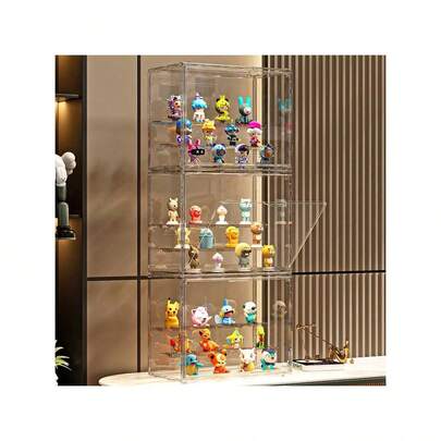 1 件透明防尘展示柜，收藏品小雕像、玩偶、模型、珠宝、化妆品展示柜