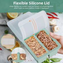 Local Delivery-Silicone Freezer Tray For Sauce Cube:  Super Prep Freezing Tray For Souped Storage - Freeze 125mL 250mL Broth Soup Portion