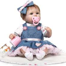 Ziyiui Vivid 55cm 22 Inch Reborn Baby Doll Girl Lifelike Soft Vinyl Newborn Doll Realistic Looking Toddler Toy Cute Kids Gift For Birthday Christmas - Mix - View 5