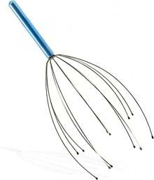 SDT22  Body Back Scalp Massager, Head Scratcher, Manual Head Massager For Stress Relief, Relaxing Scalp Scratcher, Tingler For Gentle Hair Stimulation (2 Pack, Color Varies) - 藍色 - 查看 2