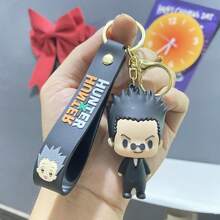 HUNTER Anime Keychain Killua Zoldyck Hisoka Kurapika Gon Freecss Cartoon Figurine Pendant, Bag/Car Accessories, Small Gift