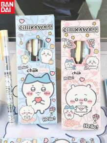 1pc/4pcs Bandai, Stationery, Cute Gel Pen Set, Gel Ink Ballpoint Pen, Creative Cartoon Neutral Pen, 0.5mm Fine Black Ink, Student Signature Pen, Multi-Color Signature Pen, Plastic Materials, Ergonomic Design, Various Cute Design Stationery Supplies, Suitable For School And Office Supplies Gifts, The Perfect Party Gift Birthday Surprise Gift, Is An Ideal Choice For Christmas, Halloween, Thanksgiving Gifts., School Supplies, Back To School