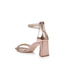 Badgley Mischka Badgley Mischka Lillie MP7213 Heel Womens 7 Champagne Crystal Dual-Strap KHD1173