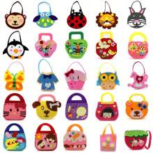 5pcs Children's Knitting Handmade Yarn Painting, Cartoon Animal Diy Making Material Toy Stickers, The Best Birthday Gift For Boys And Girls Random Accessory Color,Christmas Gifts, Holiday Gifts