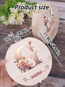 Custom Tooth Fairy Box, Cute Floral First Tooth Keepsake, Personalized Name Storage, Customized Birthday Gift, Customizable Back To School Keepsake - Style a - View 7